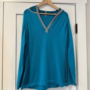 Smartwool Turquoise Hoody Sweater